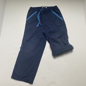 Baby Boden Navy Roll Up Pants